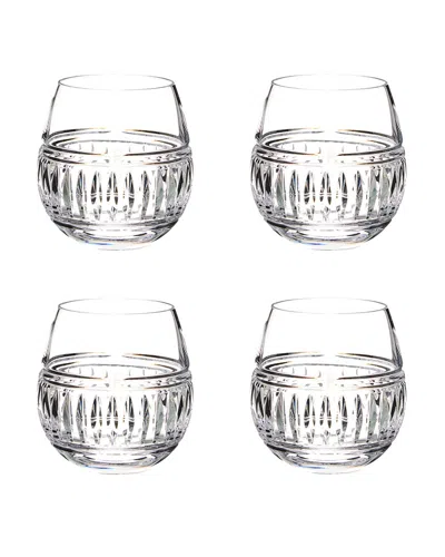 Waterford Set Of 4 Stemless Wine Glasses In Blue