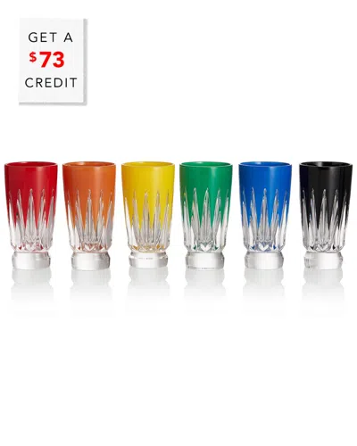 Waterford Set Of 6 New Year Shot Glasses: Firework With $73 Credit In Multi