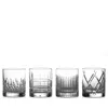 Waterford Short Stories Double Old Fashioned Glass, Set Of 4, (mixed (aras, Cluin, Lismore & Olann)