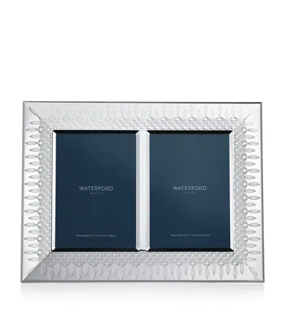 Waterford Silver-plated Lismore Double Mount Photo Frame