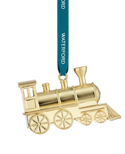 Waterford Steam Train Ornament In Gold