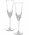 Waterford Stemware, Lismore Essence Toasting Flutes, Set Of 2 In No Color