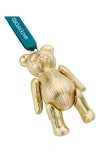 Waterford Teddy Golden Ornament In Gold