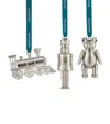 Waterford Train, Nutcracker And Teddy Tree Decoration Set In Multi