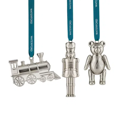 Waterford Train, Nutcracker And Teddy Tree Decoration Set In Multi