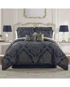 Waterford Vaughn 6 Piece Comforter Sets In Navy