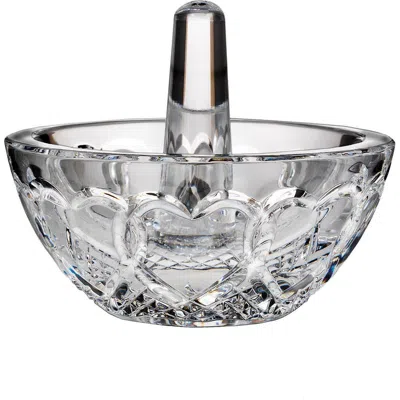 Waterford Wedding Lead Crystal Ring Holder In Clear