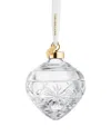 Waterford Winter Wonders Snowflake Bauble Crystal Ornament In Transparent