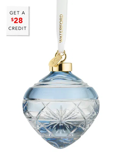 Waterford Winter Wonders Bauble: Snowflakes With $28 Credit In Blue