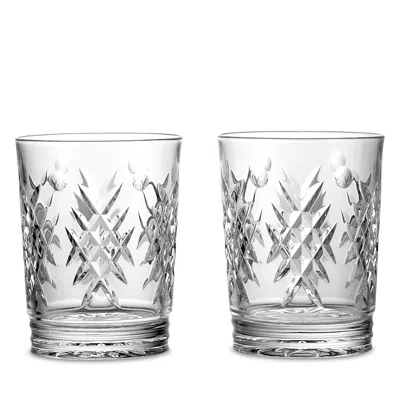 Waterford Winter Wonders Holly Double Old Fashioned Glass, Set Of 2 In Clear