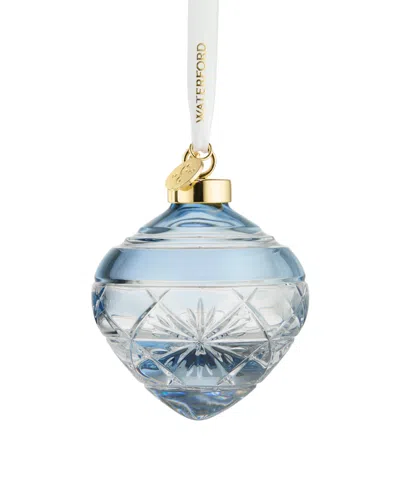 WATERFORD WINTER WONDERS ICY BLUE BAUBLE SNOWFLAKE ORNAMENT