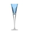 Waterford Winter Wonders Icy Blue Snowflake Set Of 2 Lead Crystal Champagne Flutes In Blue