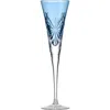 Waterford Winter Wonders Icy Blue Snowflake Set Of 2 Lead Crystal Champagne Flutes In Blue