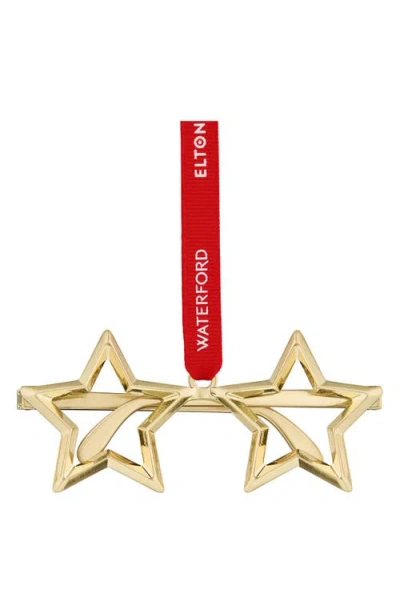 Waterford X Elton John Golden Star Glasses Ornament