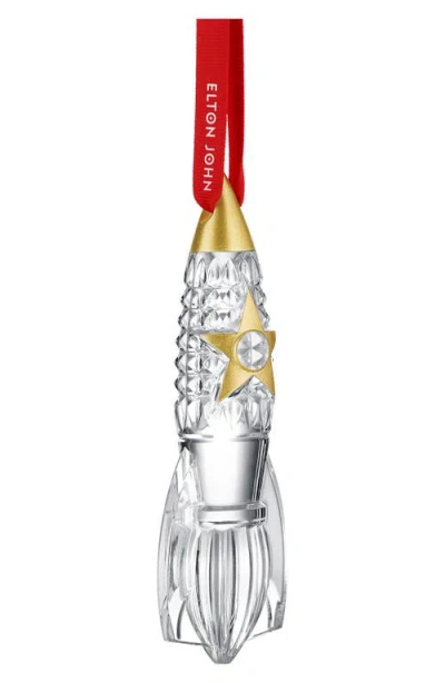Waterford X Elton John Rocket Crystal Ornament In Silver
