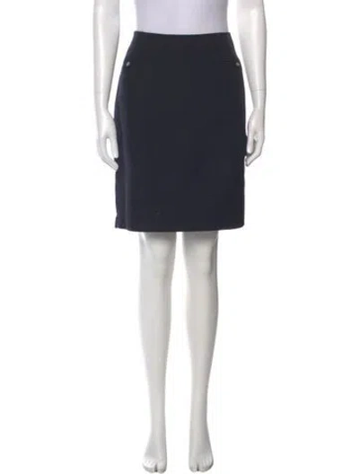 Pre-owned Wathne Knee-length Skirt In Black