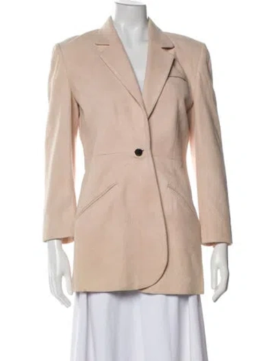 Pre-owned Wathne Suede Blazer In Neutral