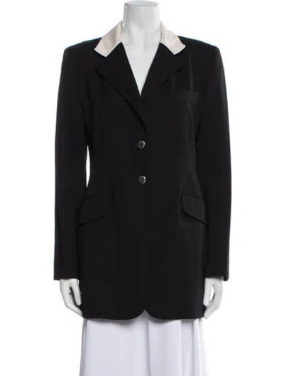 Pre-owned Wathne Wool Blazer In Black