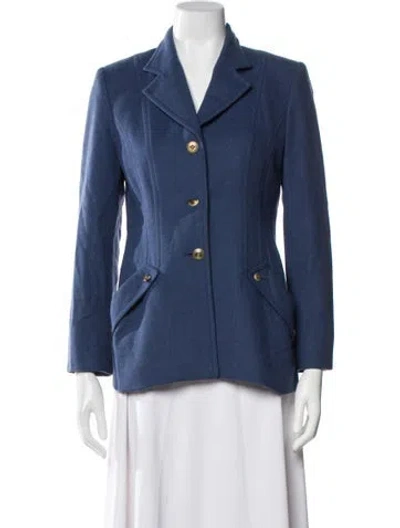 Pre-owned Wathne Wool Blazer In Blue