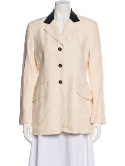 Pre-owned Wathne Wool Blazer In Neutral