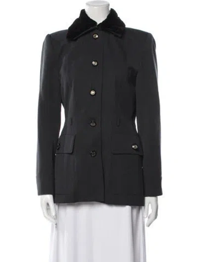 Pre-owned Wathne Wool Utility Jacket In Gray