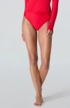Watskin Belle Bikini Bottom In Red