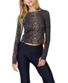 Watskin Women's Sasha Long Sleeve Top In Animal Print