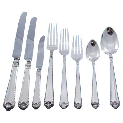 Pre-owned Watson Silver George Ii Rex By Watson Sterling Silver Flatware Set Service 105 Pcs Dinner