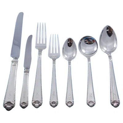 Pre-owned Watson Silver George Ii Rex By Watson Sterling Silver Flatware Set Service 59 Pc Dinner S Mono