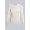 Watson's Waffle Long Sleeve Thermal Crew In Neutral
