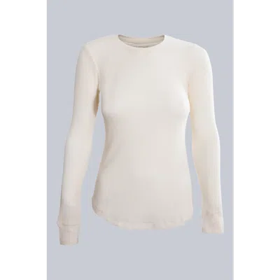Watson's Waffle Long Sleeve Thermal Crew In Neutral