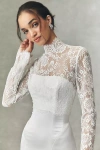 Watters Angelique Lace Topper In White