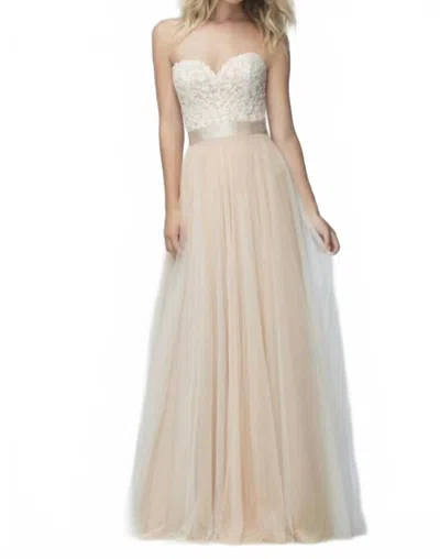 Watters Catherine Wedding Dress In Ivory In Animal Print