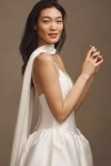 Watters Charmeuse Neck Scarf In White