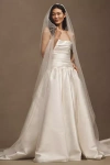 Watters Clean Chapel Single-layer Veil In White