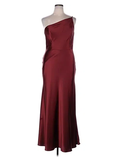 Pre-owned Watters Cocktail Dress In Burgundy