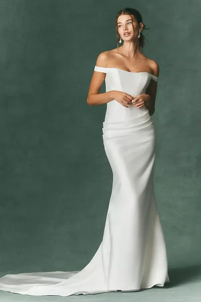 Watters Exclusive:  Paloma Gown In White
