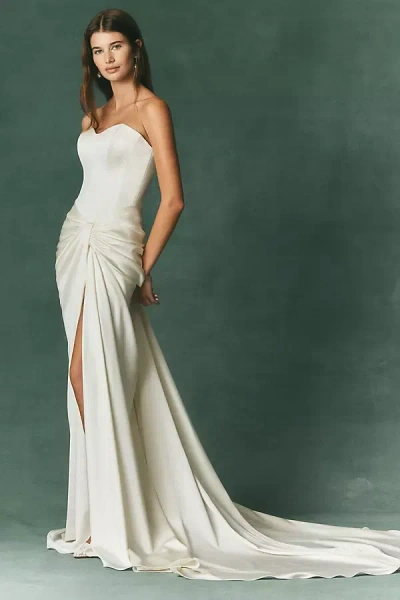 Watters Exclusive:  Quincey Gown In White
