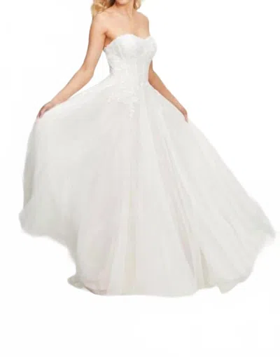 Watters Jillie Sweetheart Neckline Bridal Gown In Ivory/blush In White