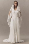 Watters Leon Chapel Blusher Veil In White