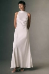Watters Marleen Low-back Gown In Ivory