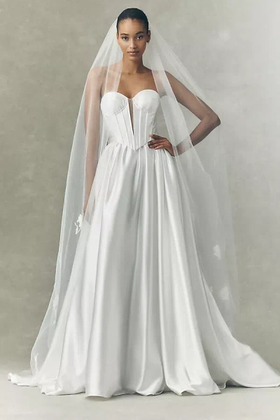 Watters Miracle Gardens Chapel Veil In White