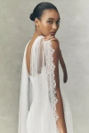 Watters Soft Net Lace Scarf In White