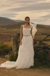 Watters Willowby By  Colby Corset Tulle Two-piece Wedding Gown In White
