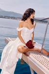 Watters Willowby By  Ingrid Shirred Taffeta Corset A-line Wedding Gown