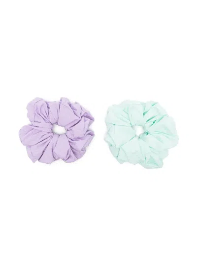 Wauw Capow By Bangbang Kids' 2 Pack Mega Scrunchies In Purple