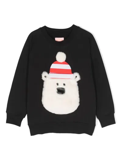 Wauw Capow By Bangbang Kids' Alfie Pullover Sweatshirt In Black