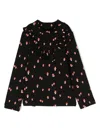 Wauw Capow By Bangbang Ally Mushroom Long-sleeves T-shirt In Black