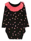 Wauw Capow By Bangbang Anna Mushroom-print Ruffled Body In Black