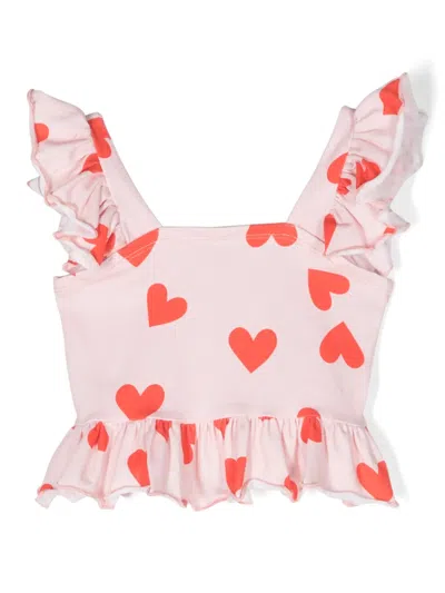 Wauw Capow By Bangbang Kids' Beatrix Lovely Jersey Blouse In Pink